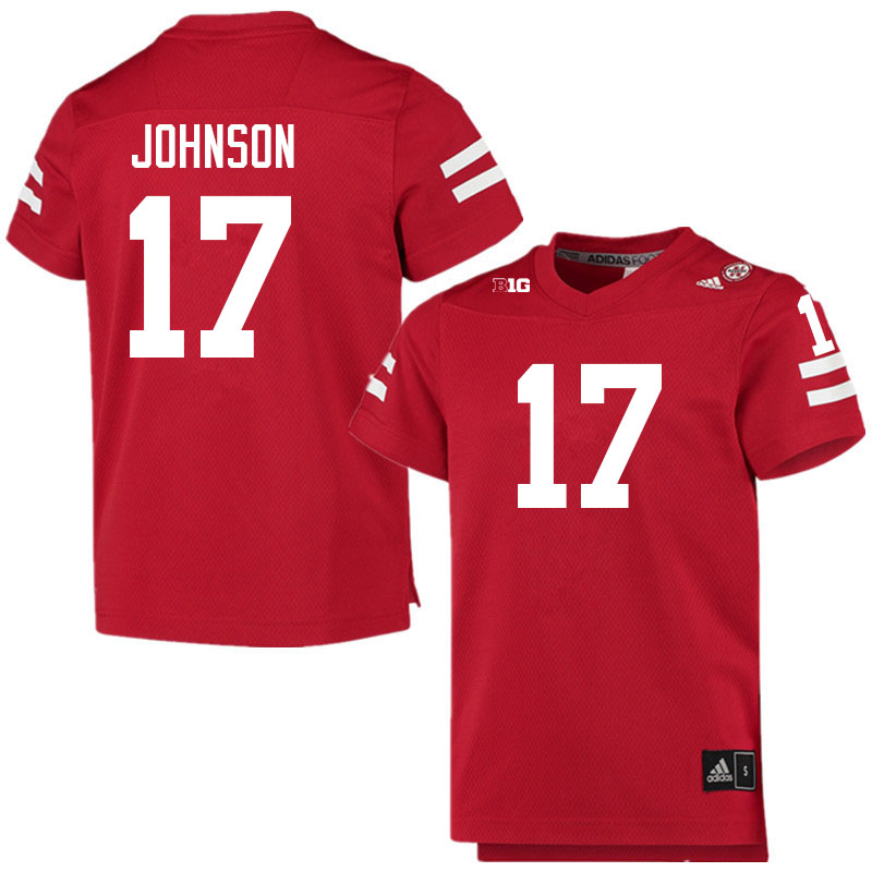 Men #17 Tyreke Johnson Nebraska Cornhuskers College Football Jerseys Sale-Scarlet